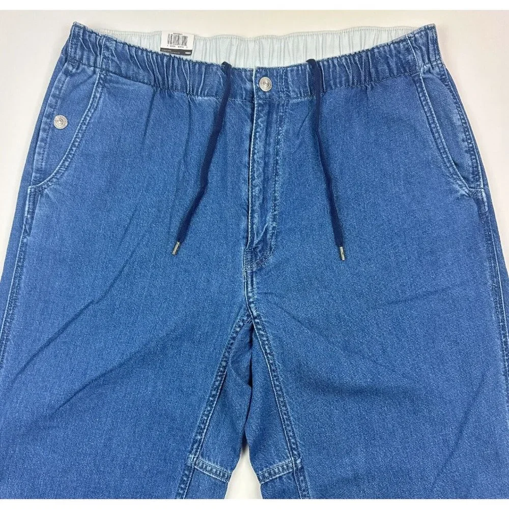 Levi's Premium Stay Loose Boxer Taper Denim Hemp Mens Medium Jeans Chill Tech - Picture 2 of 12